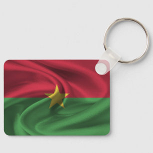 Burkina Faso Flag Sleutelhanger