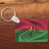 Burkina Faso Flag Sleutelhanger (Achterkant)