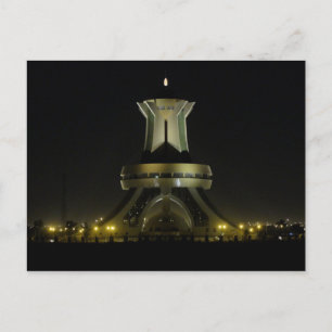 Burkina Faso - Ouagadougou - Monument bij nacht Briefkaart
