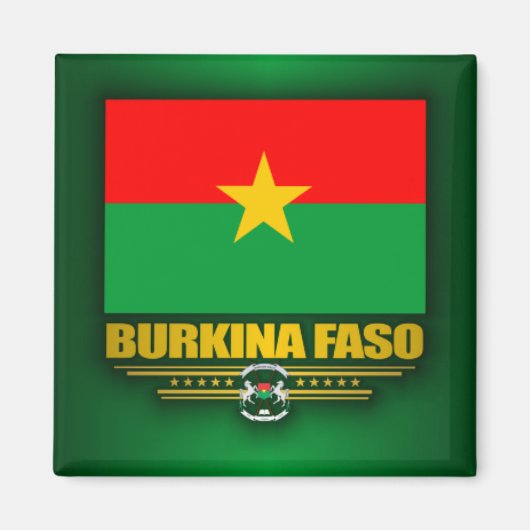 Burkina Faso Pride Magneet (Voorkant)