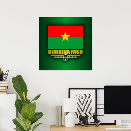 Burkina Faso Pride Poster (Thuiskantoor)
