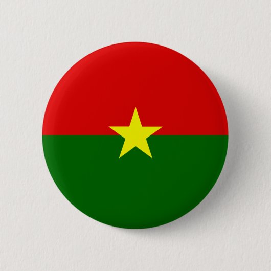 Burkina Faso Ronde Button 5,7 Cm (Voorkant)