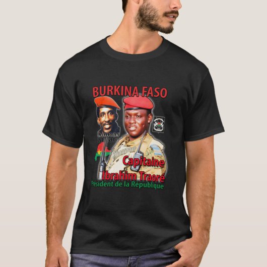 Burkina Faso - Thomas Sankara - Ibrahim Traore Pul T-shirt (Voorkant)