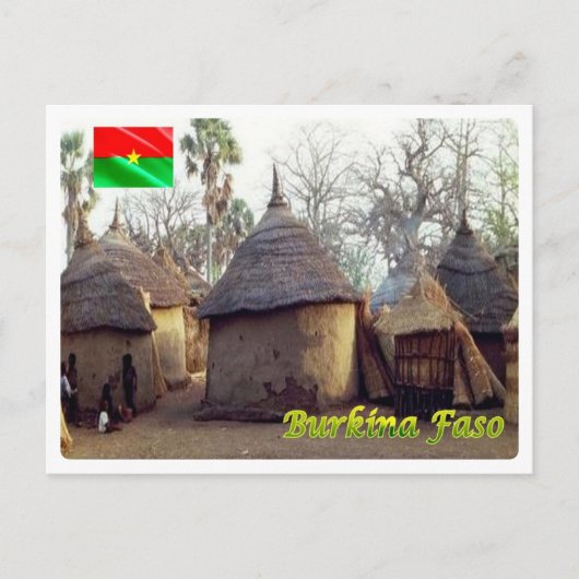 Burkina Faso - Traditionele huizen - Briefkaart (Voorkant)