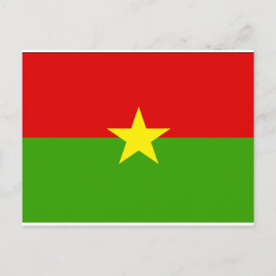 Burkina Flag Briefkaart