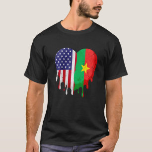 Burkinabe American Patriot Grown Country Melding H T-shirt