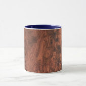 Burl Mahogany Wood Texture Mok (Midden)