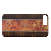 Burl Wood Let op iPhone 7 Plus Hoesje (Achterkant (Horizontaal))