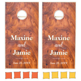 Burl Wood met gepersonaliseerde namen bruiloft