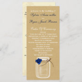 burla, marine bleu rose mason jar programme de mar (Devant / Derrière)