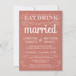 Burlap Abrique Rustic Wedding Invitations Kaart