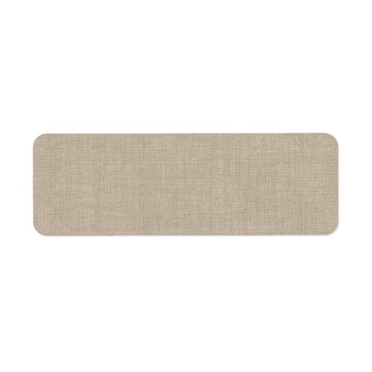 Burlap-adreslabel Etiket (Voorkant)