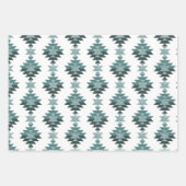 Burlap Aztec Pattern gift Inpakpapier Vel (Voorkant)