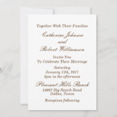 Burlap Barnwood Barbed fils et Invitation de margu (Dos)