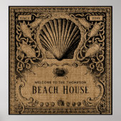  Burlap Beach House Poster (Voorkant)