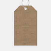 Burlap Cadeaulabel (Voorkant)