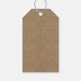 Burlap Cadeaulabel