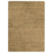 Burlap Country Lace Monogram Initiaal Clip Board Klembord (Achterkant)
