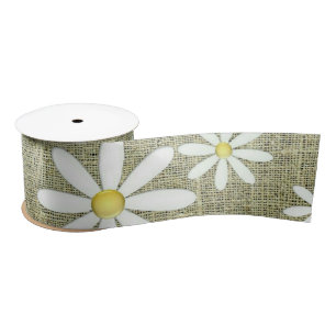 Burlap Daisy Lint