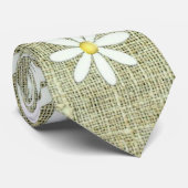 Burlap Daisy Stropdas (Opgerold)