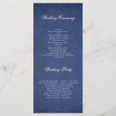 Burlap Dentelle et tournesols Programmes de mariag (Dos)