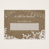 Burlap Dites non à l'emballage Fête des mariées ca (Dos)