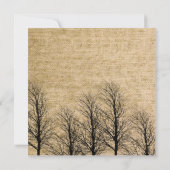 Burlap en Berk Posh bruiloft uitnodiging (Achterkant)