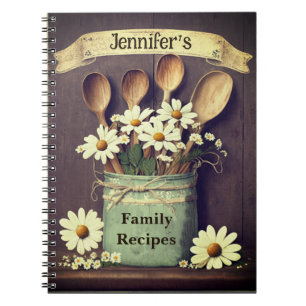 Burlap en Daisies Notitieboek