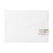 Burlap en Lace Adreslabel Wikkel (Achterkant)