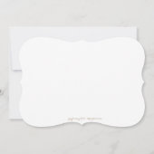 Burlap en Lace Birthday Invitation Kaart (Achterkant)