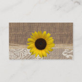 Burlap en zonnebloempitten informatiekaartje (Achterkant)