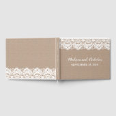 Burlap et dentelle Mariage livre d'hôtes, Rustique (Complet)