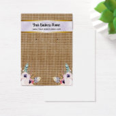 Burlap Flowers Boho Porte-Cartes (Bureau)