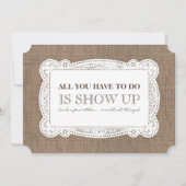 Burlap Funny Bridesmaid / Maid of Honor proposal Kaart (Voorkant)