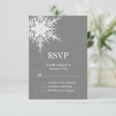 Burlap gris hiver RSVP (Debout devant)