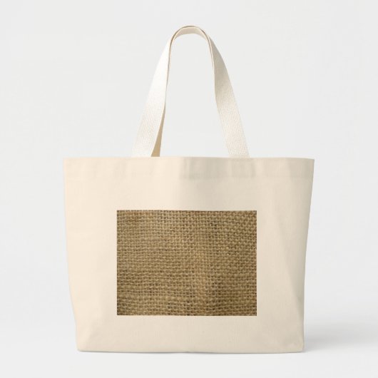 Burlap Grote Tote Bag (Voorkant)