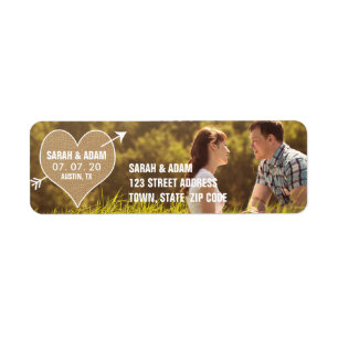 Burlap Heart   Rustique Enregistrer le Étiquette d