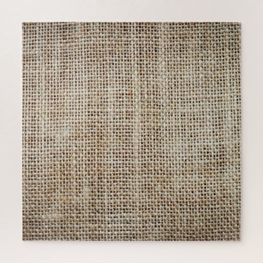 Burlap Hessiaanse achtergrond textuur Legpuzzel (Verticaal)