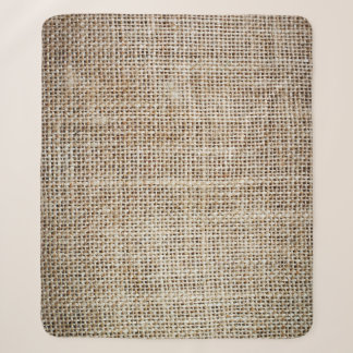 Burlap Hessiaanse achtergrond textuur Sherpa Deken
