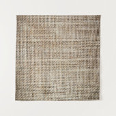 Burlap Hessiaanse achtergrond textuur Wandkleed (Voorkant (horizontaal))