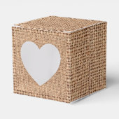 Burlap Jute Favor Bedankdoosjes (Voorkant Zijde)