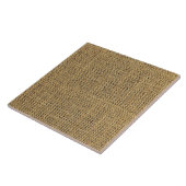 Burlap Jute Tegeltje (Zijkant)