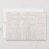 Burlap Kant String Lichten & Gloeilampen Trouwen Kaart (Achterkant)