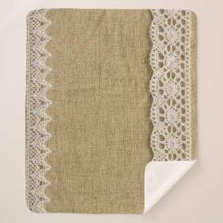 Burlap, kantstof textuur. sherpa deken