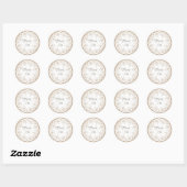 Burlap Lace Doily Dank u Stickers (Vel)