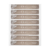 Burlap Lace Silglitter Rustic country Wedding (Vel)