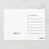 Burlap Leaf, Happy Thanksgiving Dinner Invitation Briefkaart (Achterkant)