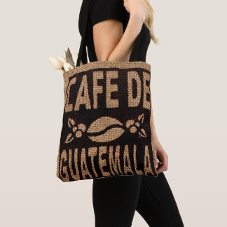  BURLAP look COFFEE BAG PURSE TOTE Draagtas