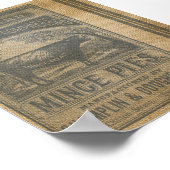 Burlap Mince Pies  Advertisement Poster (Hoek)