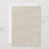 Burlap Photo Collage Wedding Bedankkaart (Achterkant)